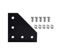 BUBEFSKD De Jonction 5 Trous Supports d'angle Bandes Connecteurs pour Assemblage 3030 Vis Incluses Matériel Industriel Matériaux Construction Pièce Machine