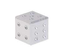 BUBEFSKD Dés en Métal Plaqué À 6 Faces 16mm 0 63 Pouces Cubes Points Numériques Coin Carré Jouets Éducatifs pour Jeux De Société Faire Soi-même