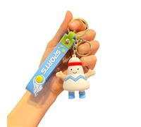 BUBEFSKD Dessin animé créatif badminton/football/tennis de table/tennis/basketball/volley-ball trousseau de clés sac à dos ou décoration de voiture Art Nouveau Porte-clés, Badminton, taille unique