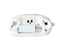 BUBEFSKD Dessin animé Sac à crayons pour chien Grande capacité Sac à crayons Belle trousse en peluche créative Retour à l'école Fournitures Peluche Dessin animé Stylo pour chien Grande capacité École