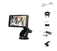 BUBEFSKD Dispositif De Plusieurs Véhicules pour Écran 7 Pouces Visualisation Rapide Construction ABS Rotative À 360 Degrés pour Les Voyages en Famille Système Bébé