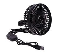 BUBEFSKD Dossier de voiture universel pour les sièges 3 vitesses USB Ventilateur Refroidissement par air électrique avec clip Camion SUV Chiens Climatisation Siège arrière Refroidissement électrique