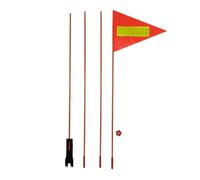 BUBEFSKD Drapeaux de vélo avec fonctionnement de sécurité étanche réglable La hauteur de la tige en fibre de verre Barres de vélos pour l'extérieur Avec le cyclisme Drapeaux de vélo réfléchissants