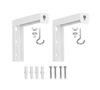 BUBEFSKD Écran de projecteur, support en L, suspension murale, extension réglable avec crochet, support mural manuel, crochet matériel, support de toile réglable en hauteur