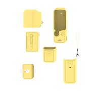 BUBEFSKD Édition Premium Antichoc, Antidérapant et Idéal pour les Aventuriers, Anti-rayures, pour Vlogging, Voyage, Extérieur, Noir Coque en Silicone Antichoc pour Caméra Pocket 3