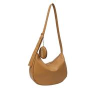 BUBEFSKD Élégant et spacieux en polyuréthane Dumpling Sac à bandoulière sous les bras Étiquettes pour sac à bandoulière à la mode avant Individus Sac à courage, kaki, Without pendant