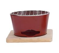 BUBEFSKD Élégante théière japonaise avec double fonction pour chauffer et griller des aliments, brûleur à charbon de bois en aluminium, four à thé en fonte d'aluminium