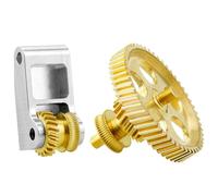 BUBEFSKD Engrenage d'extrudeuse haute performance en aluminium usiné avec revêtement DLC pour imprimante P1S P1P compatible avec impression lisse et filaments renforcés de fibres