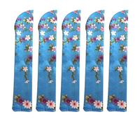 BUBEFSKD Ensemble De 5 Sacs Rangement en Soie pour Éventail Pliant Vintage Imprimé Floral Pochette Protection Les Mains Chinoises Pochette Poche Ordinateur Poche