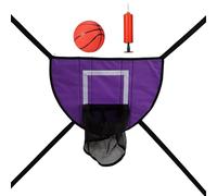 BUBEFSKD Ensemble De Cerceaux Basket-Ball Crochet Suspension Planche Basket-Ball D'intérieur Et D'extérieur avec Filet Jouet Sport pour Trampolines