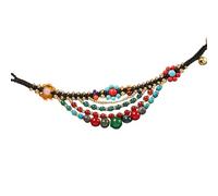 BUBEFSKD Ethnique Tissé À La Main Pour Femmes Mode Dans Des Styles Rétro Avec Pierre Naturelle Et Styles Bohèmes Tenue Décontractée Accessoire De Mode Fait Main