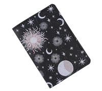 BUBEFSKD Étui de passeport Porte-billets Carte de poche Passeport imprimé pour femmes hommes Voyage Documents Organisateur Document, Starry Sky Black, Mass Beauty