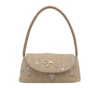 BUBEFSKD Femmes Broderie Aisselle Tendance Épaule Mode À Main Paille Aisselles Pour Voyage Tous Les Jours Mode Paille Pour Femmes Broderie Aisselle Épaule Poignée Supérieure