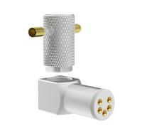 BUBEFSKD Fiche DIN femelle à 5 broches plaqué or noir pour millésimes vinyles Turntables Phonos Player LPS Vinyl Player Adaptateur