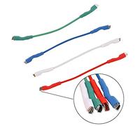 BUBEFSKD Fils De Câble Phono Universels À Cartouche 50mm 4 Pièces Fils D'en-tête pour Broches 1.2 À 1.3mm Accessoires Coque Platine Phono Turntable Headshell Leads
