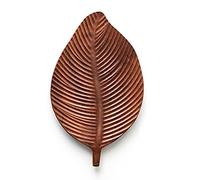 BUBEFSKD Forme de feuille en bois Bol rafraîchissant Fruits Dessert Plateau à goûter Plateau à pain japonais Vaisselle décorative