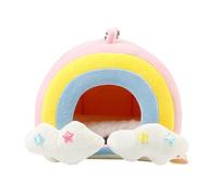 BUBEFSKD Hamster Lit d'hiver pour petits animaux, hérisson, écureuil, jouer, se cacher, cachette, syrien, grand hamster
