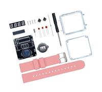 BUBEFSKD Horloges d'apprentissage électroniques STEM avec composants de circuit en céramique. Créez une horloge LED sans assemblage d'outils. Kit d'activité STEM d'apprentissage