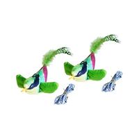 BUBEFSKD Jouet à mâcher pour chaton - Jouet sonore - Doux - Chats gazouillants - Oiseau avec son - Forme attrayante pour simuler