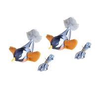 BUBEFSKD Jouet à mâcher pour chaton - Jouet sonore - Doux - Chats gazouillants - Oiseau avec son - Forme attrayante pour simuler