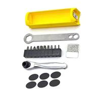 BUBEFSKD Kit de réparation magnétique pour vélo avec boîtes de rangement cachées - Avec clés réglables et organiseurs internes - Sacs à outils magnétiques