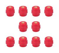 BUBEFSKD Lot de 10 isolateurs d'incohérence en polyester 8 mm imperméable Busube Isolation de soutien Colonne d'isolation Colonne d'isolation facile à utiliser Isolateurs électriques coniques