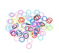 BUBEFSKD Lot de 100 anneaux multicolores pour l'apprentissage et la compétition sans couture avec marqueurs d'oiseaux durables
