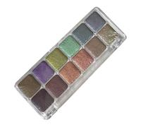 BUBEFSKD Lot de 12 peintures aquarelles solides - Pigment nacré facile à utiliser pour les cours d'art par les artistes