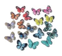 BUBEFSKD Lot de 18 accessoires de retraite d'imagerie miniatures pour modélisme - Facteurs de couverture paysages colorés - Plan d'habitat papillon miniature