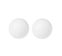 BUBEFSKD Lot de 2 balles de foosball de rechange - Blanc - Pièces de rechange officielles - En résine - Pour enfants et adultes