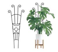 BUBEFSKD Lot de 2 grilles de jardin verticales - Matériau en fer permanent - Extensible - Aide aux plantes pour terrasse - Structure de support de plantes en fer