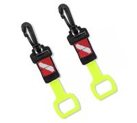 BUBEFSKD Lot de 2 régulateurs de plongée Scubas Embouchures de calmar Gardien Dives Drapeaux Webbings et anneaux en silicone Scubas Calmars