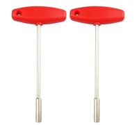 BUBEFSKD Lot de 2 roues larges pour vélo - Rayons cachés - En forme de T - Manches en T - Bobines à rayons - Outil de réparation de vélo - Forme durable - Manches moulées