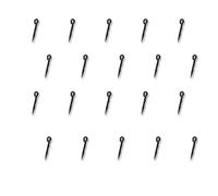 BUBEFSKD Lot de 20 hameçons de pêche en métal pour grottes d'art en métal Stings Poutre de cuisson Pin Carpe