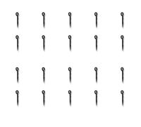 BUBEFSKD Lot de 20 hameçons de pêche en métal pour grottes d'art en métal Stings Poutre de cuisson Pin Carpe