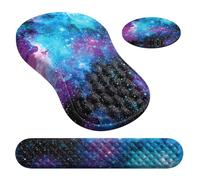 BUBEFSKD Lot de 3 tapis confortables en mousse à mémoire de forme pour poignet pour clavier et souris Parfait pour les heures d'ordinateur Mousse à mémoire de forme poignet repos