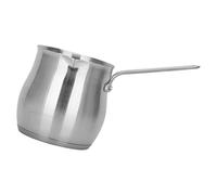 BUBEFSKD Machine à café turque en acier inoxydable Grande capacité Résistant à la chaleur Chauffe-lait Pots à verser Brassage Cuisinière à gaz Pot turc pour un usage domestique