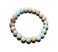 BUBEFSKD Magnifiques pierres précieuses semi-importantes Perles rondes Performance énergétique Cristal Reiki Heigung Bracelet élastique extensible pour femmes hommes Guérison Pierre de cristal