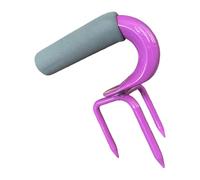 BUBEFSKD Main de jardin triangulaire - Dents en acier renforcé - Poignée anti-silip - Outil de jardinage pour l'entretien de la terrasse - Fourche en acier inoxydable