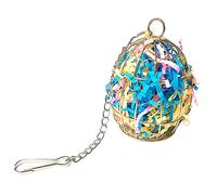 BUBEFSKD Mangeoire pour Oiseaux D'extérieur Petit De Boule Graisse Suspendue Outil d'alimentation Broyeur Boules Suif Mangeoires en Métal Faciles À Remplir Jouets À Mâcher pour Calopsittes