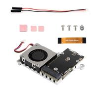 BUBEFSKD Mise À Niveau pour 5 PCIe Convertisseur avec Alimentation sur Ethernet Et Refroidissement Actif sur Chapeau Ethernet