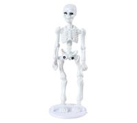 BUBEFSKD Modèle squelette articulé crâne humain et os 9 cm PVC Objets de collection Figurine réalistes Décorations squelette humain Modèle
