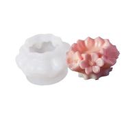 BUBEFSKD Moules en Silicone Cylindre Floral Bougie De Fleur Rose Résine Époxy pour Bougie Fabrication Savon Moule Décoration Mariage
