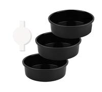 BUBEFSKD Moules inférieurs amovibles Multifonctionnel Pâtisserie Gâteau à Poêle Texture Acier Inoxydable Convient pour la Cuisson de Cuisine Set de Gâteaux Ronds