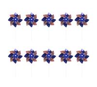 BUBEFSKD Moulins à vent de jardin Réfléchissants Dispositifs de protection contre les oiseaux pour la sécurité de la pelouse Moulins à vent en plein air Moulins à vent Patriotiques Pelouse Ornements