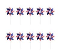 BUBEFSKD Moulins à vent de jardin Réfléchissants Dispositifs de protection contre les oiseaux pour la sécurité de la pelouse Moulins à vent en plein air Moulins à vent Patriotiques Pelouse Ornements