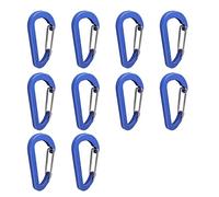 BUBEFSKD Mousqueton Robuste en Alliage D'aluminium 10 Pièces Crochets Pince À Ressort pour Randonnée en Plein Air Camping Pêche Mousqueton Polyvalent
