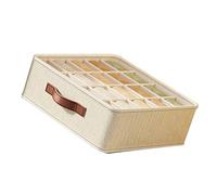 BUBEFSKD Organisateur de sous-vêtements en coton pour chaussettes de voyage et écharpes Boîte de rangement avec ouate de séparation Housse de rangement