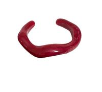 BUBEFSKD Ouvert en Résine Artistique Fait À La Main Manchette Légère Dopamine Bijoux À La Mode Chaîne Réglable Résine Légère