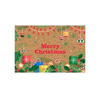 BUBEFSKD Paillasson de Noël avec différents motifs Tapis de dessin animé pour la famille Décoration du Nouvel An Bienvenue Dessin animé Sol imprimé Salle de bain Doux et confortable Facile à installer